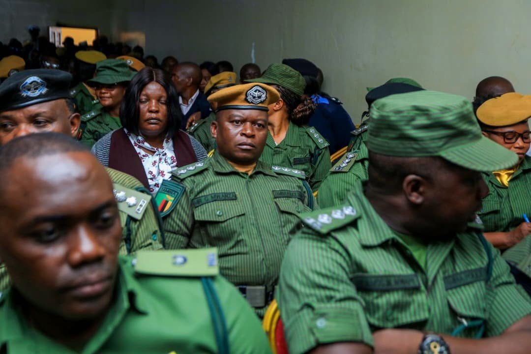 Officers at an official gathering